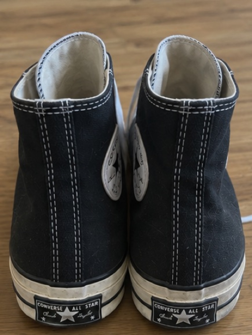 Converse Chuck 70 Unisex Black and White High Top Sneakers - Picture 4 of 5